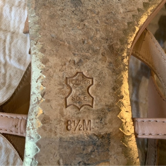 Tory Burch Rose Pink Leather Sandals Size 8.5M - Picture 9 of 9